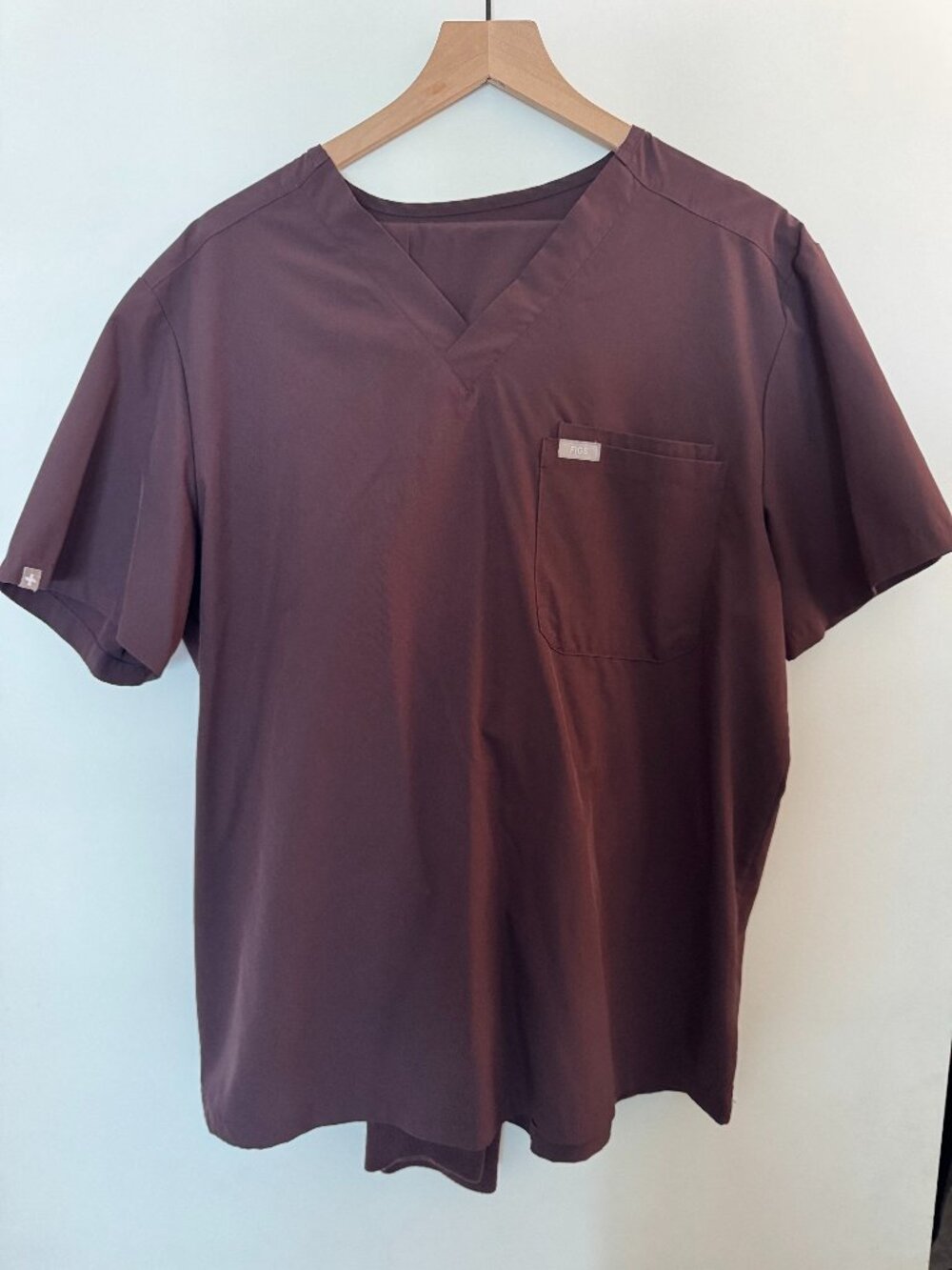 FIGS FreeX Leon Top and Tansen Jogger Scrub Set - Dark Fig (LIMITED COLOR)